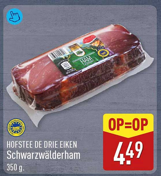 Hofstee De Drie Eiken Schwarzwälderham 350 g OP=OP