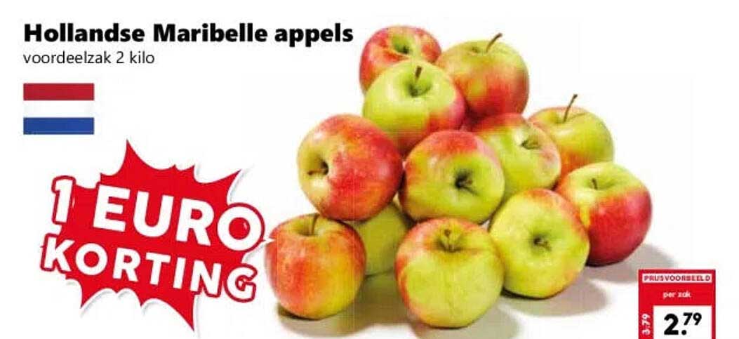 Hollandse Maribelle appels voordeelzak 2 kilo 1 EURO KORTING
