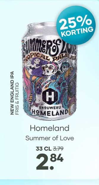 Homeland Summer of Love 25% KORTING