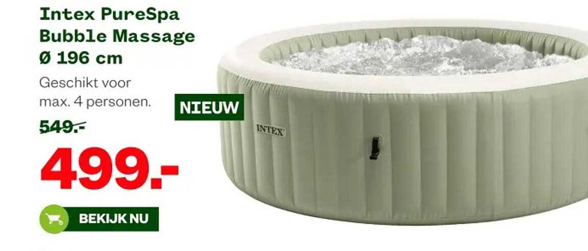 Intex PureSpa Bubble Massage Ø 196 cm