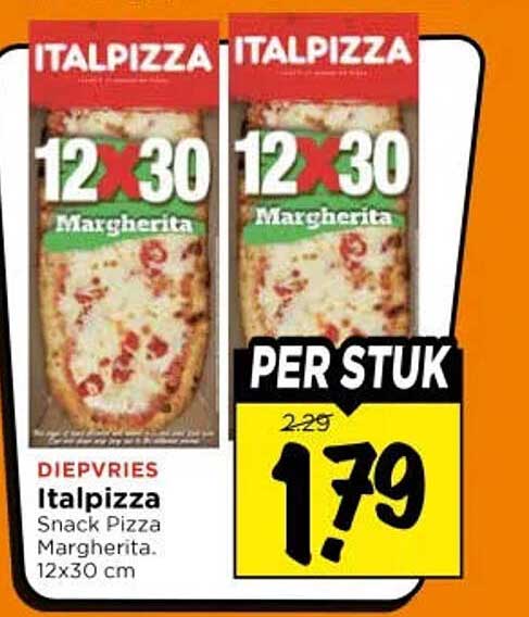 Italpizza Snack Pizza Margherita 12x30 cm PER STUK