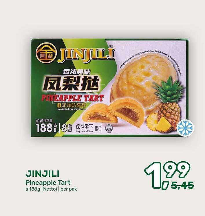 JINJILI Pineapple Tart á 188g (Netto) | per pak