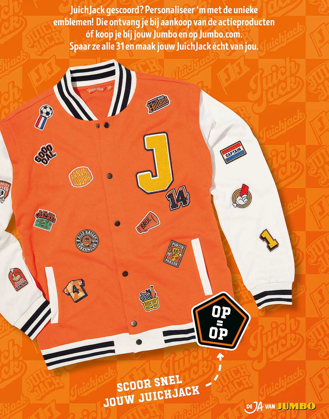 JuichJack gescoord? Personaliseer ’m met de unieke emblemen!