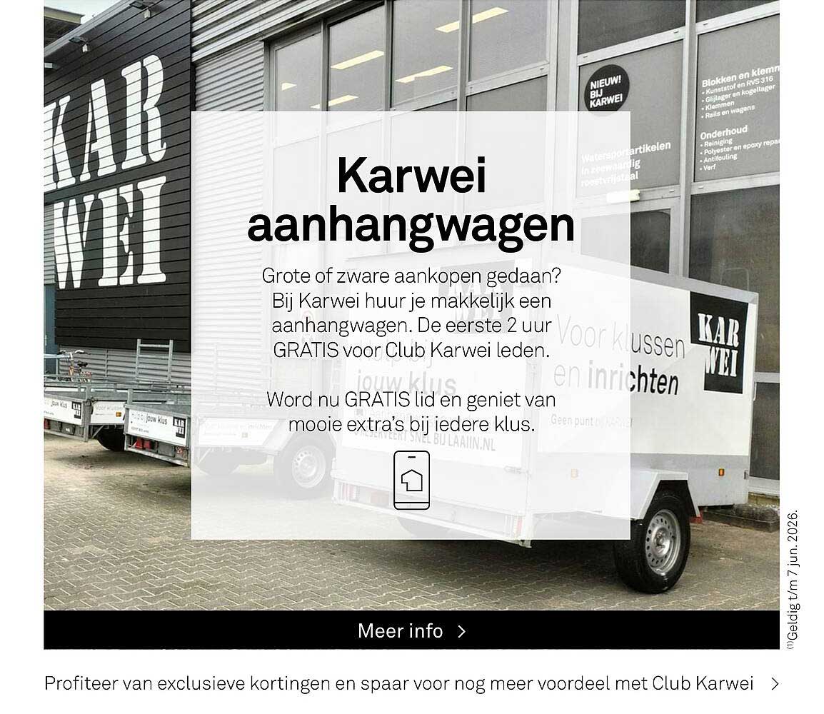 Karwei aanhangwagen