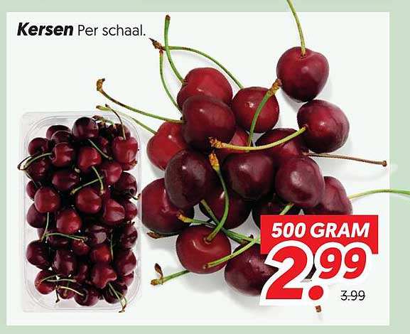 Kersen Per schaal.