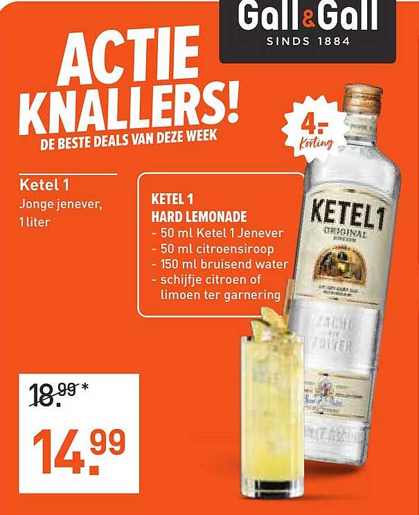 Ketel 1 Jonge jenever, 1 liter