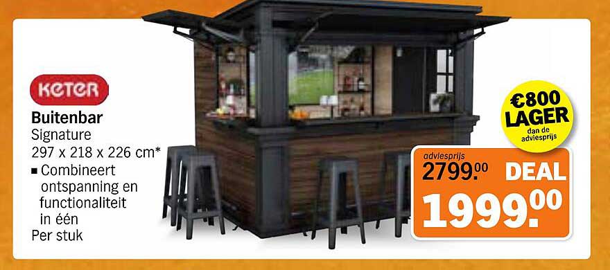 Keter Buitenbar Signature 297 x 218 x 226 cm*