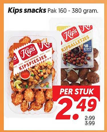 Kips snacks Pak 160 - 380 gram