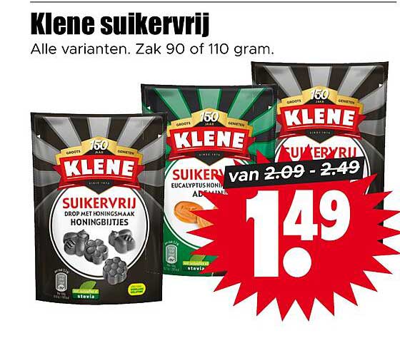 Klene suikervrij
