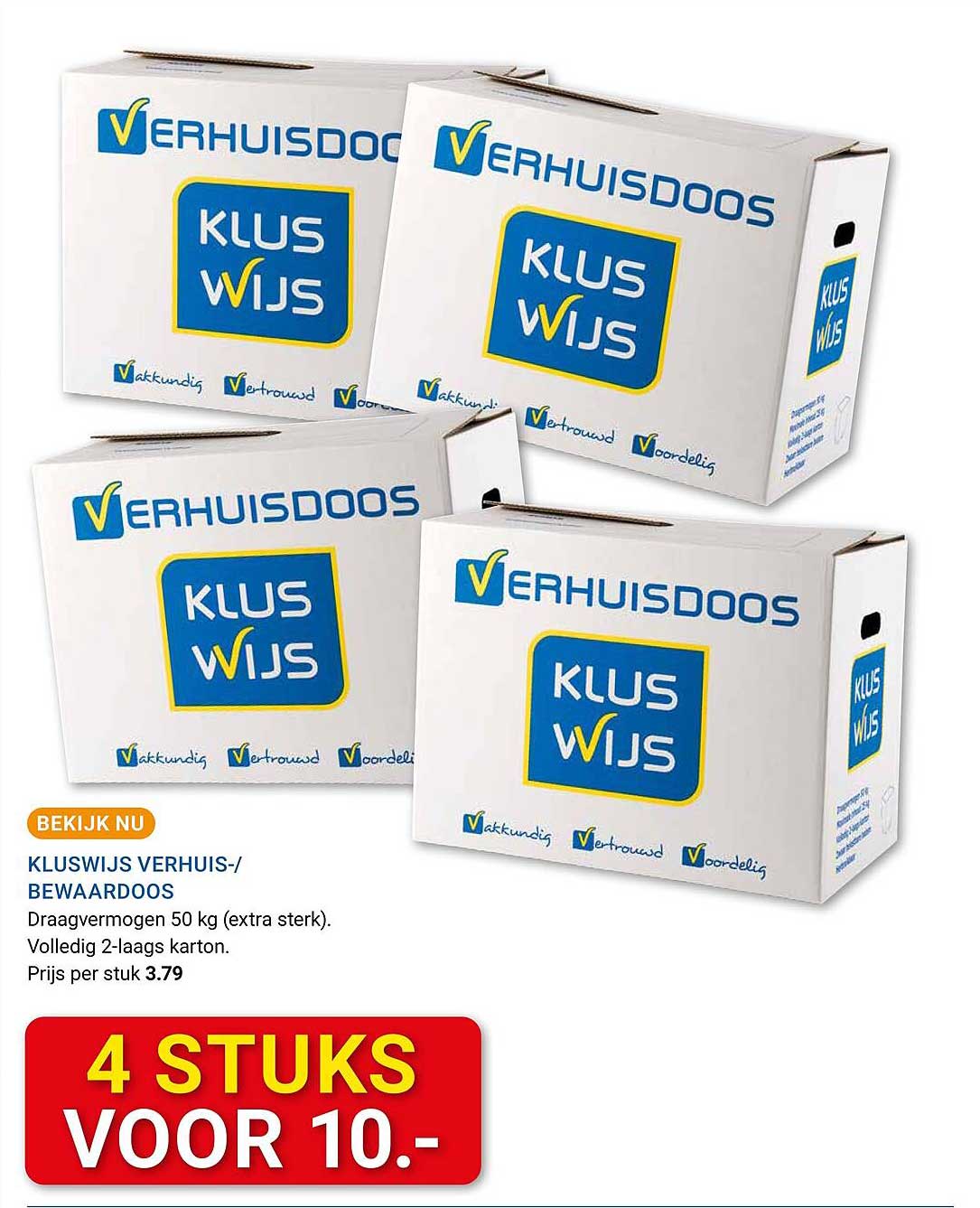 KLUSWIJS VERHUIS-/BEWAARDOOS