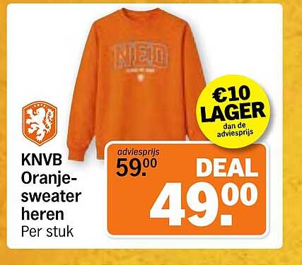 KNVB Oranje-sweater heren