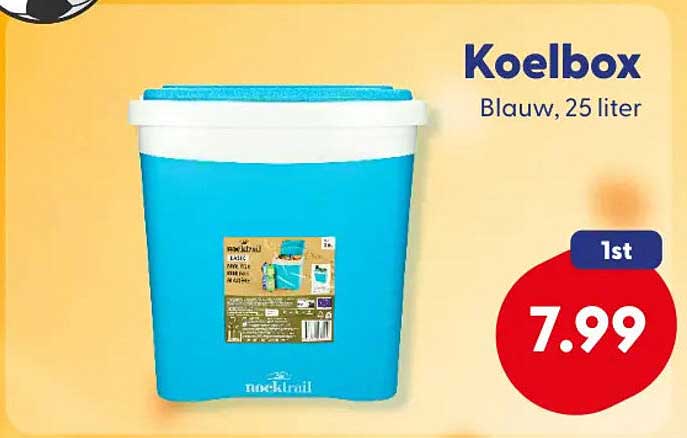 Koelbox Blauw, 25 liter
