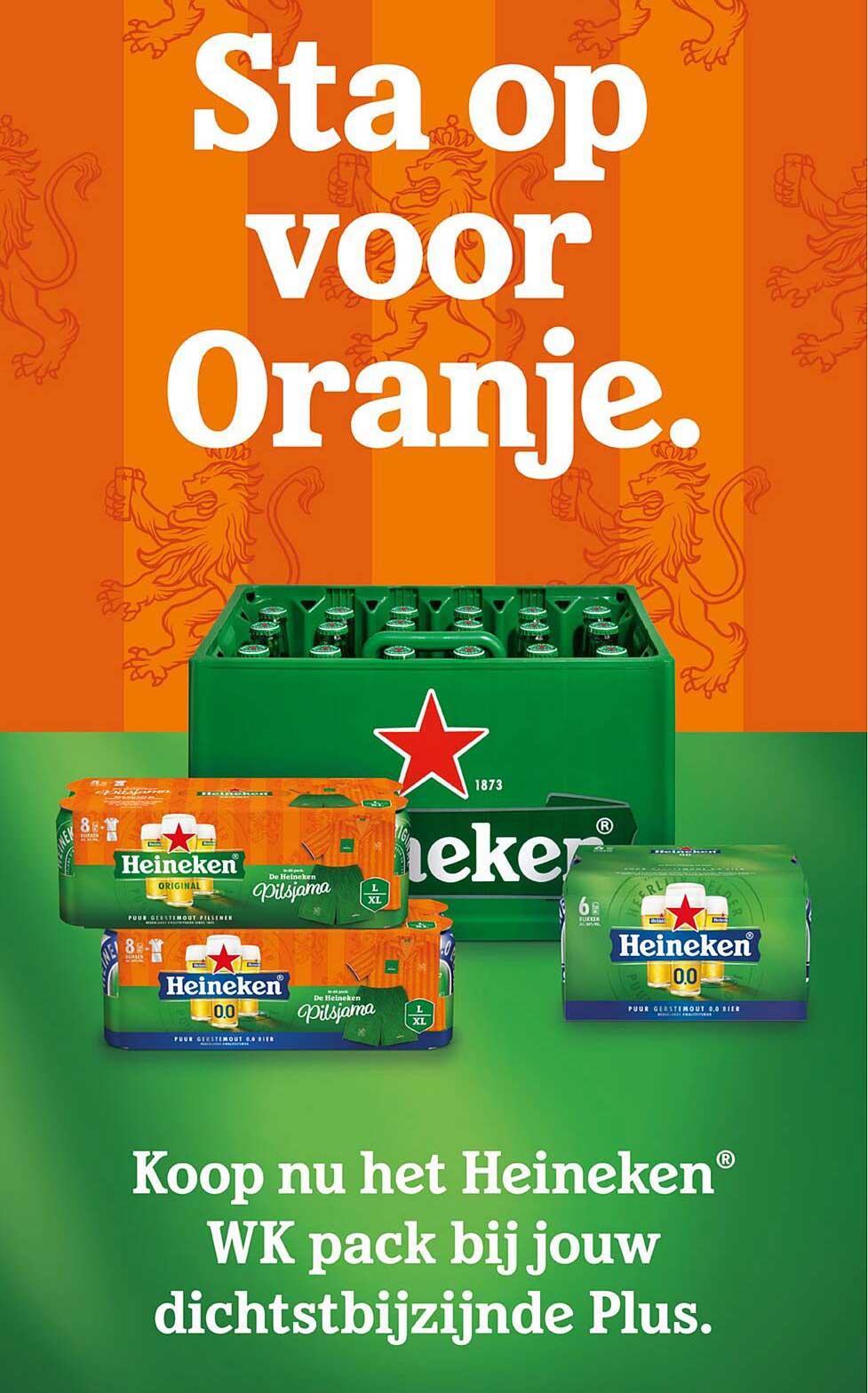 Koop nu het Heineken WK pack bij jouw dichtstbijzijnde Plus.