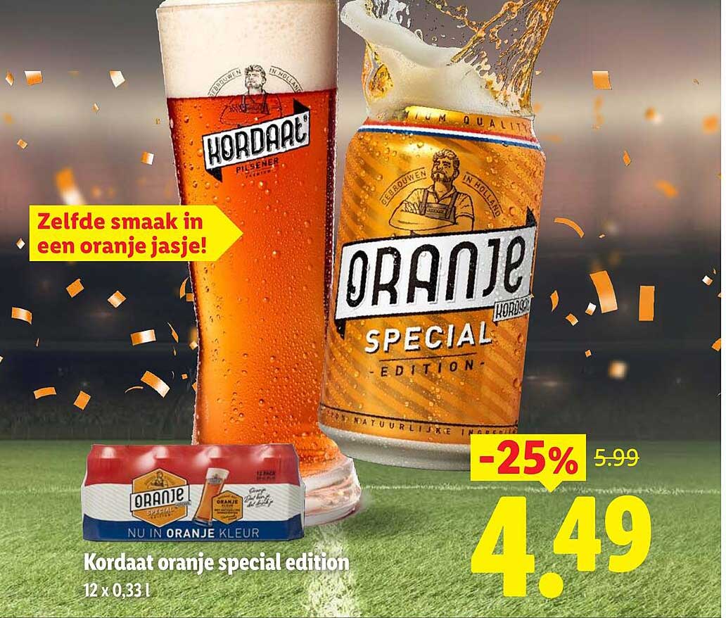 Kordaat oranje special edition -25%