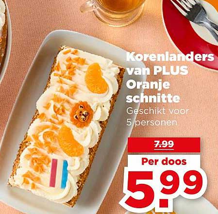 Korenlanders van PLUS Oranje schnitte