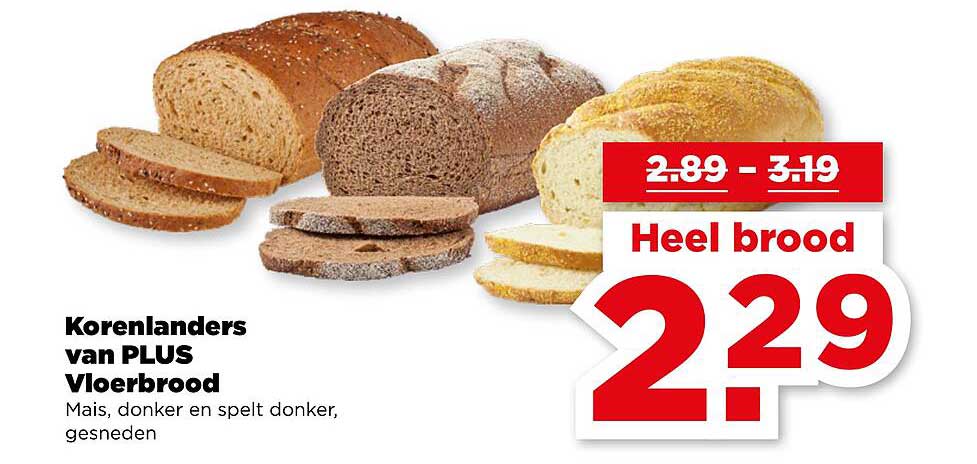 Korenlanders van PLUS Vloerbrood Heel brood