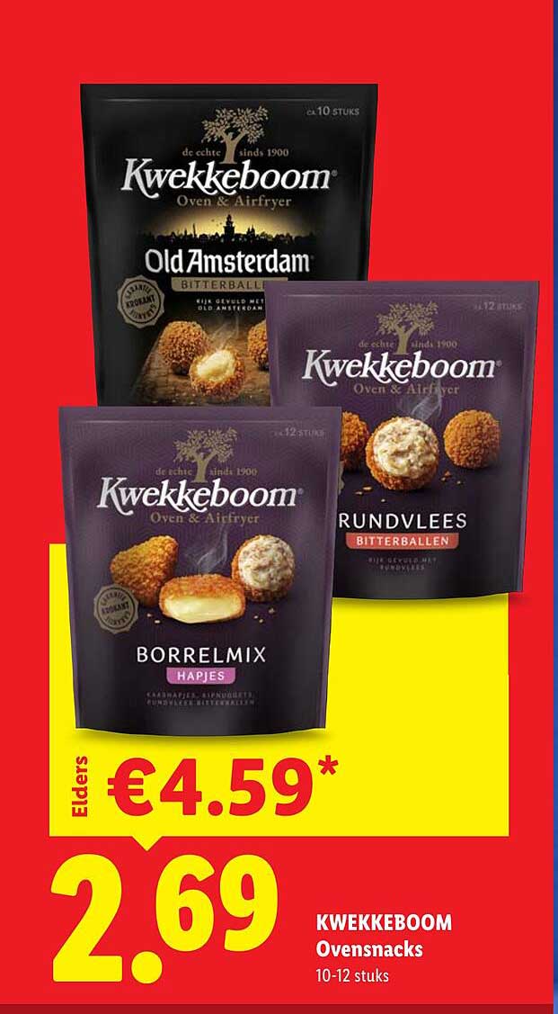 Kwekkeboom Ovensnacks 10-12 stuks