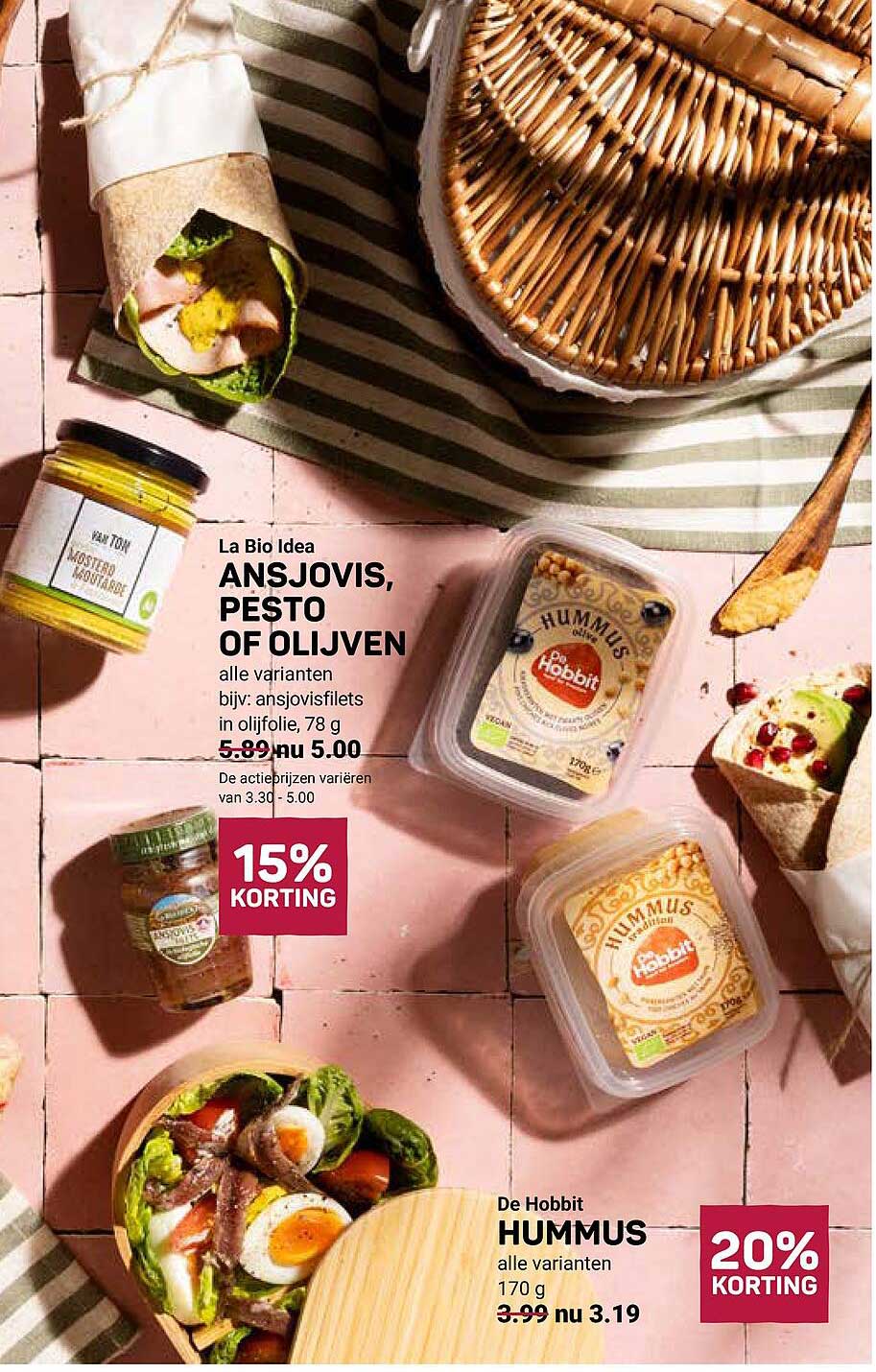 La Bio Idea ANSJOVIS, PESTO OF OLIJVEN