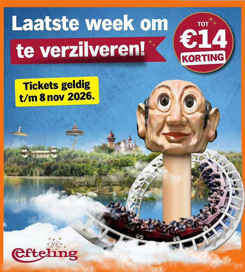 Laatste week om te verzilveren! Tot €14 korting