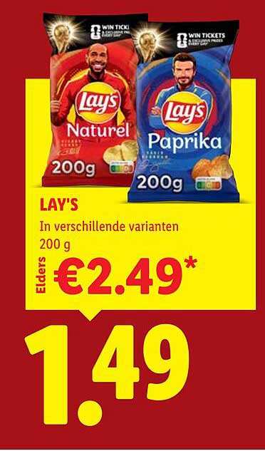LAY'S In verschillende varianten 200 g