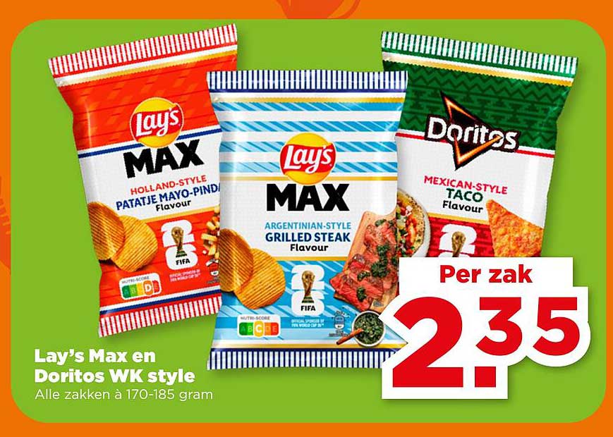 Lay’s Max en Doritos WK style