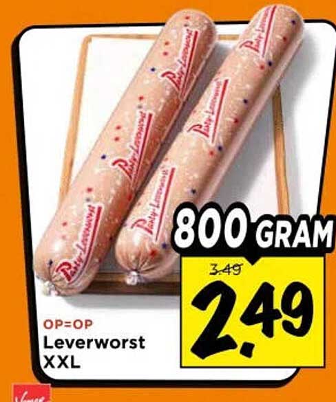 Leverworst XXL 800 gram