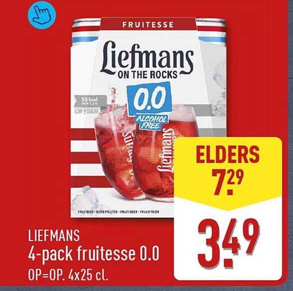Liefmans 4-pack fruitesse 0.0 OP=OP. 4x25 cl.