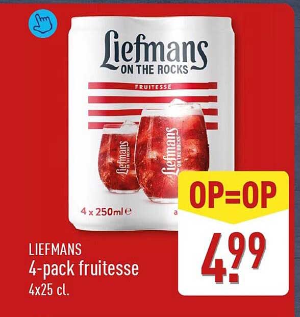 Liefmans 4-pack fruitesse 4x25 cl. OP=OP
