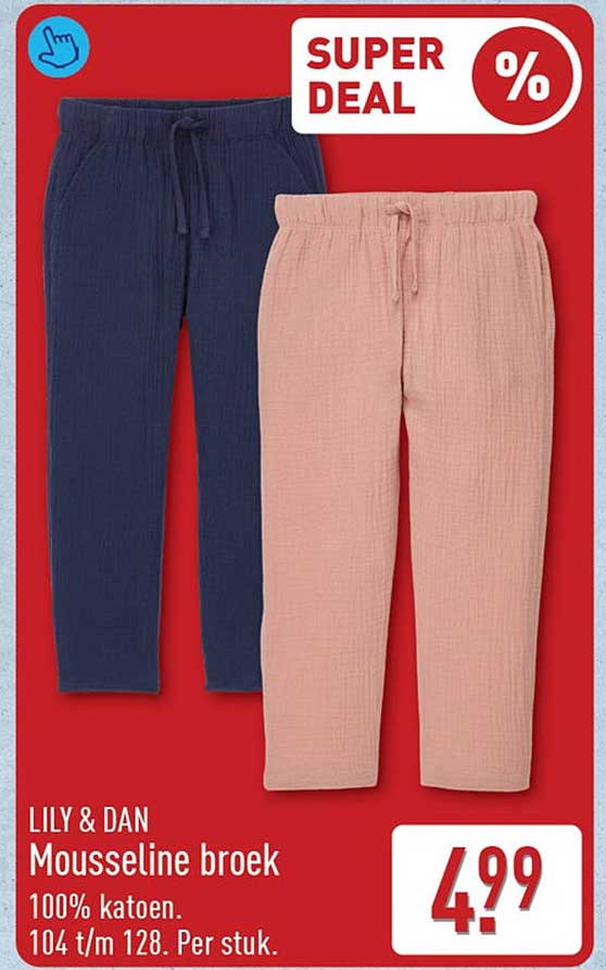 LILY & DAN Mousseline broek