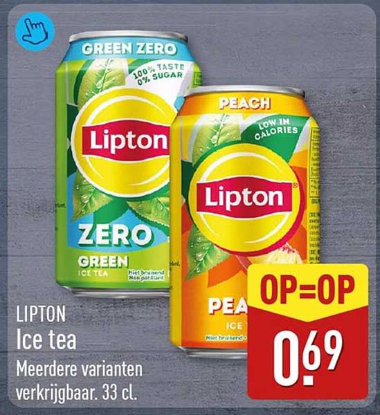 LIPTON Ice tea Meerdere varianten verkrijgbaar, 33 cl. OP=OP