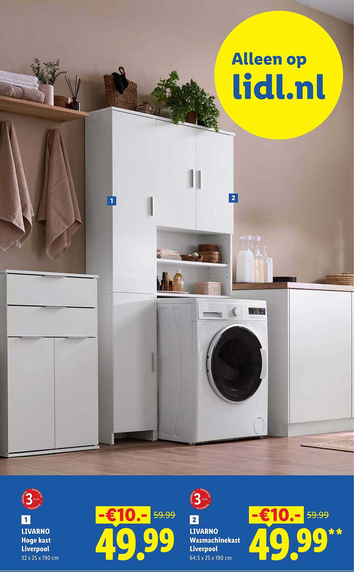 LIVARNO Hoge kast Liverpool 32 x 25 x 190 cm