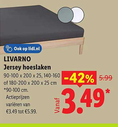 LIVARNO Jersey hoeslaken