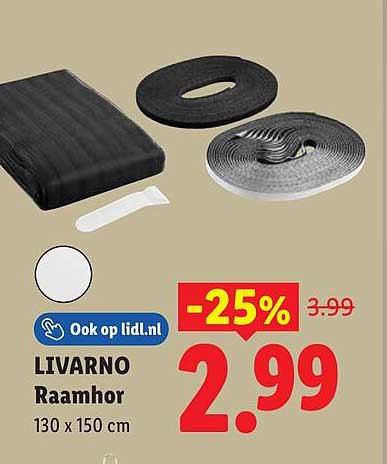 LIVARNO Raamhor 130 x 150 cm -25%