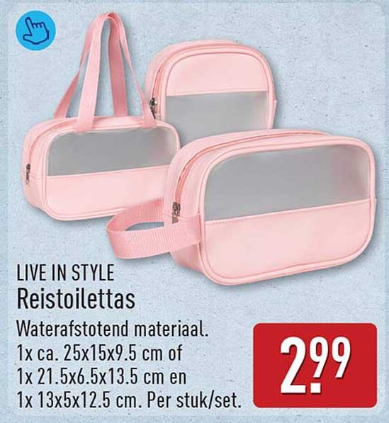 LIVE IN STYLE Reistoilettas
