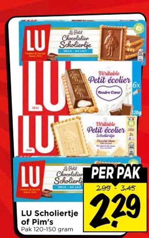 LU Scholiertje of Pim's Per pak