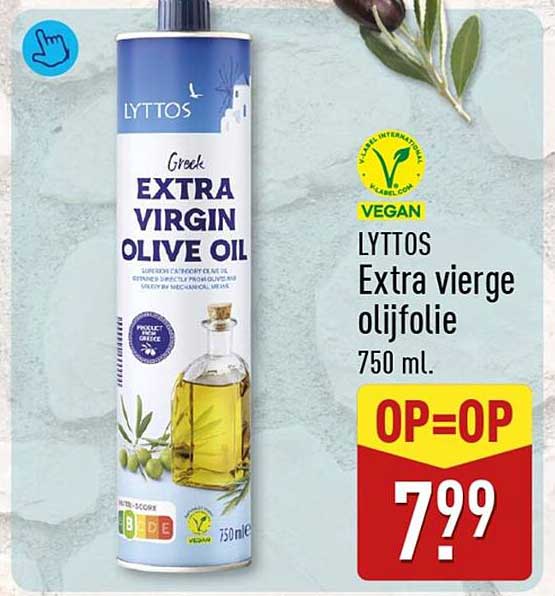 LYTTOS Extra vierge olijfolie 750 ml. OP=OP
