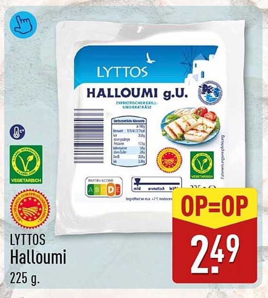 LYTTOS Halloumi 225 g OP=OP