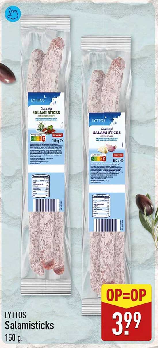 LYTTOS Salamisticks 150 g. OP=OP