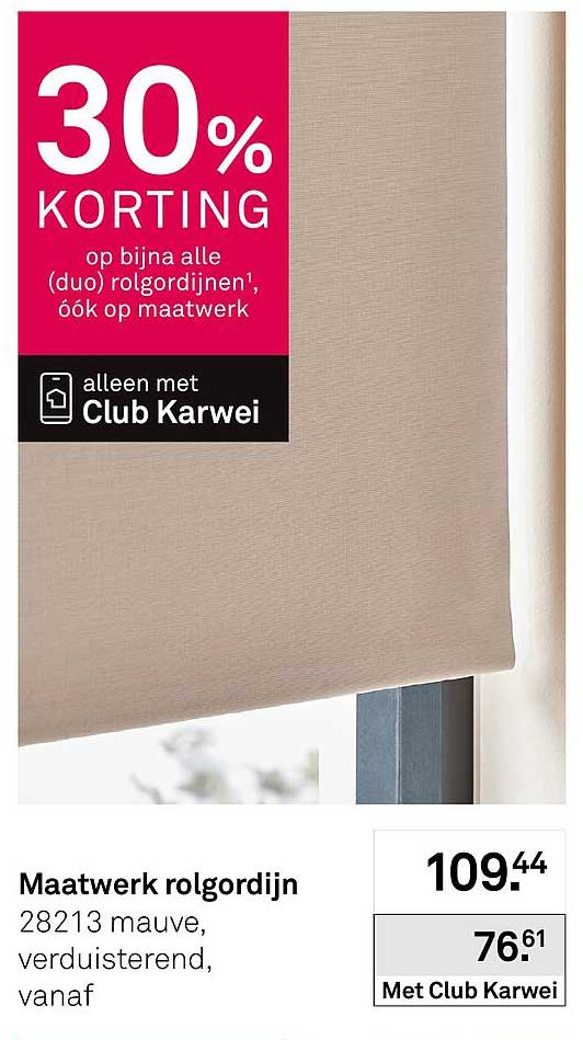 Maatwerk rolgordijn 28213 mauve, verduisterend, vanaf