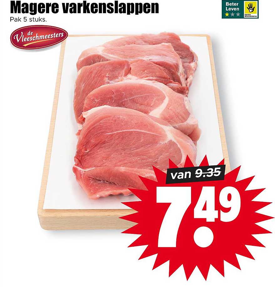 Magere varkenslappen