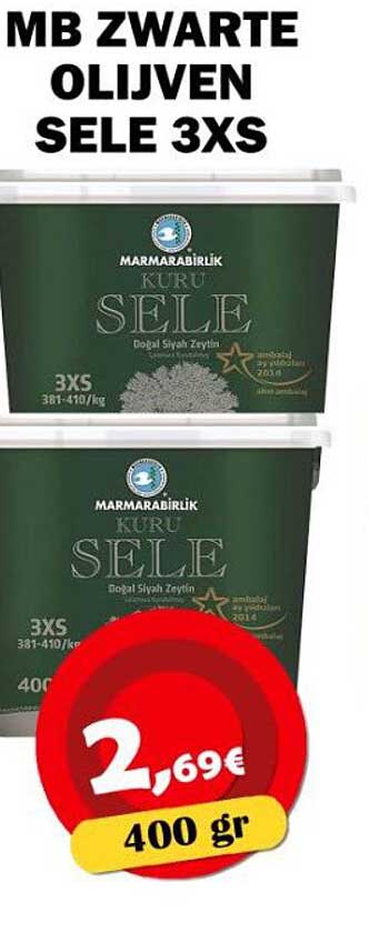 MB ZWARTE OLIJVEN SELE 3XS