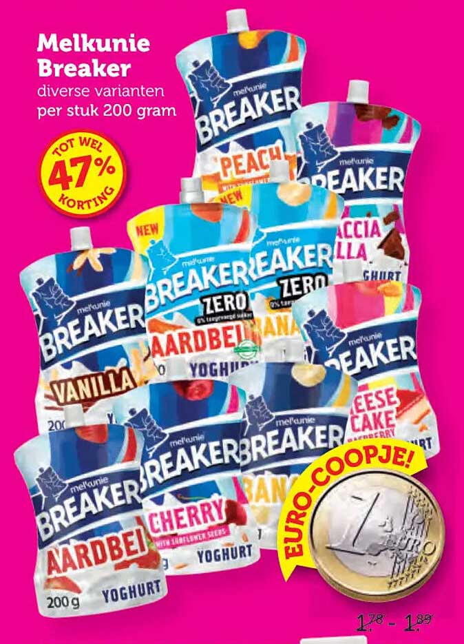Melkunie Breaker diverse varianten per stuk 200 gram