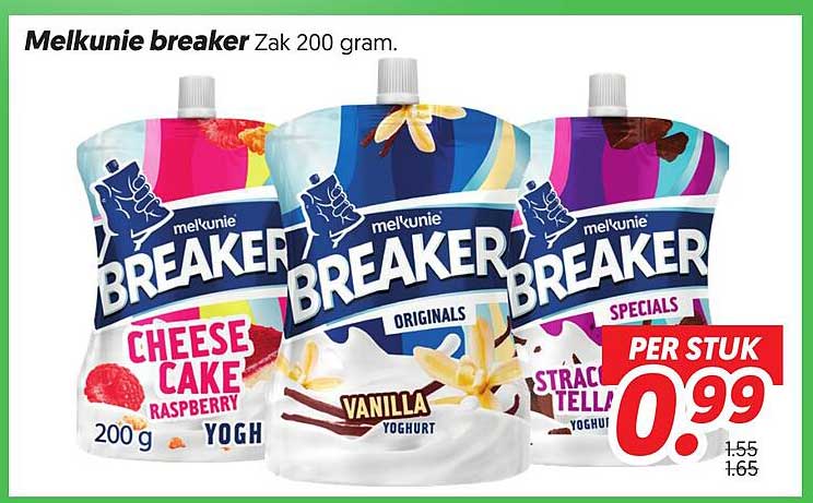Melkunie breaker Zak 200 gram. PER STUK
