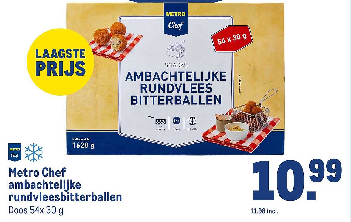 Metro Chef ambachtelijke rundvleesbitterballen