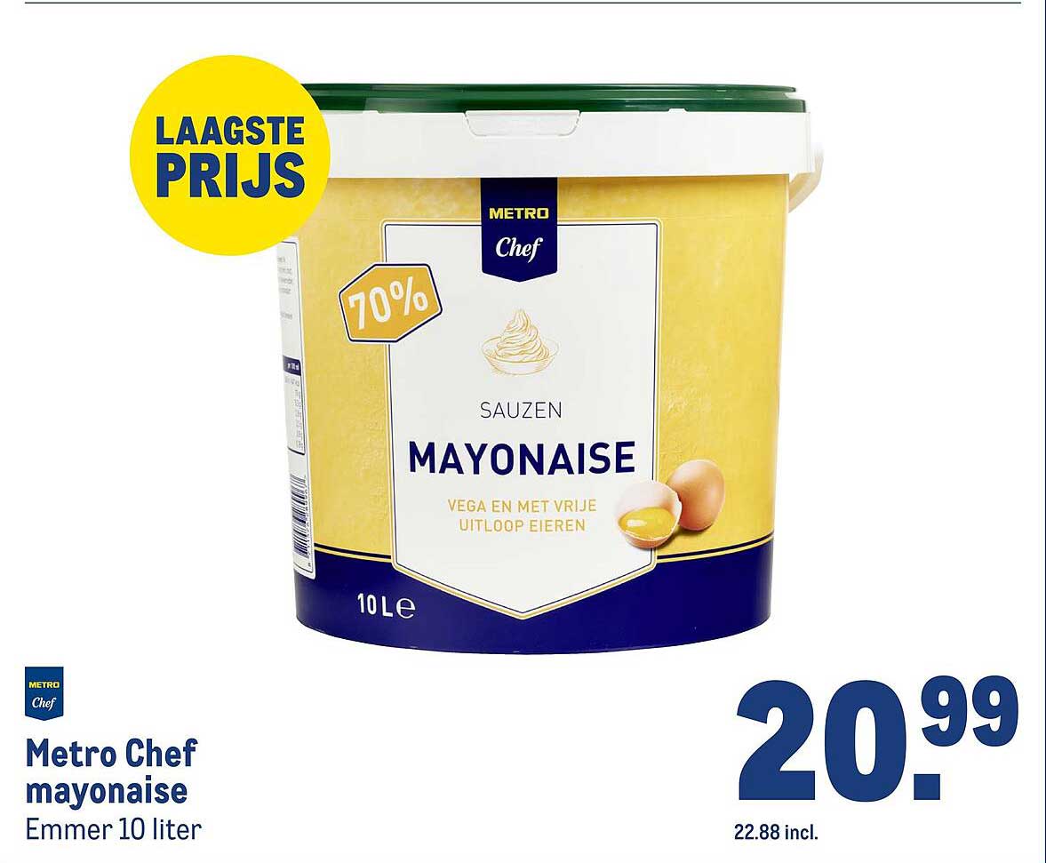 Metro Chef mayonaise Emmer 10 liter