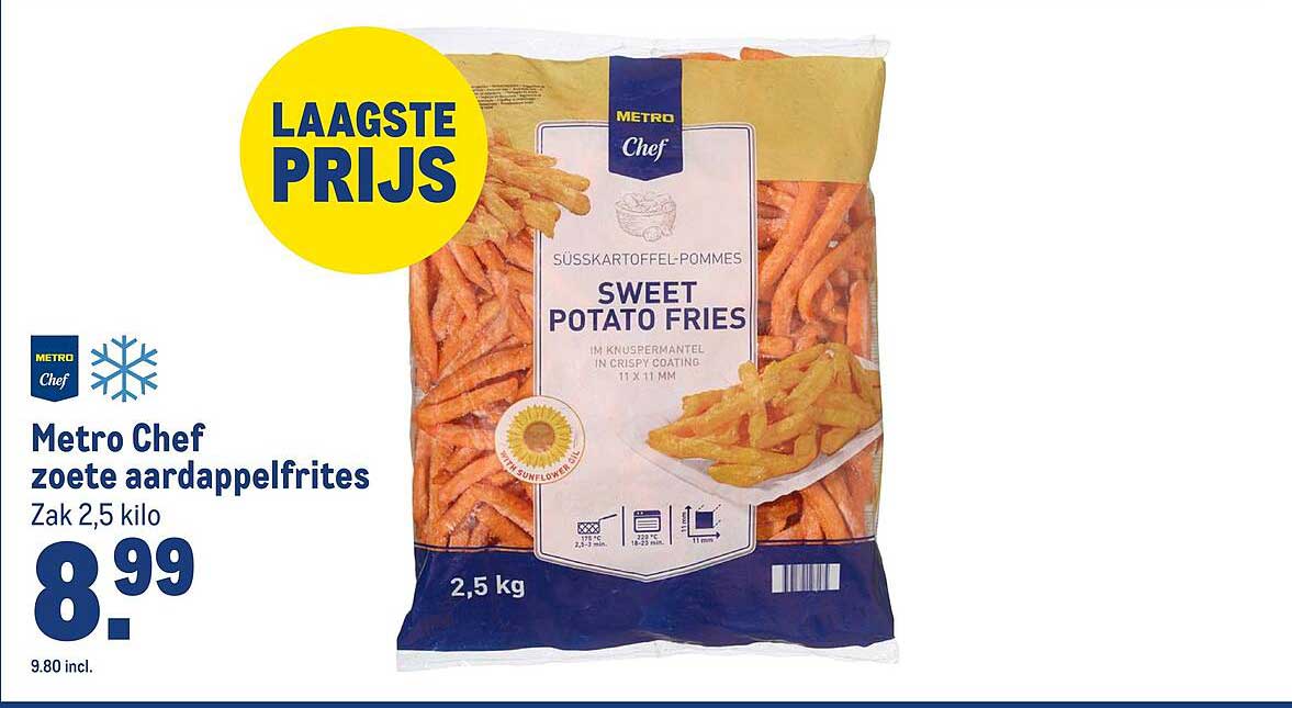 Metro Chef zoete aardappelfrites