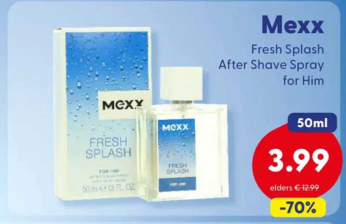 Mexx Fresh Splash After Shave Spray for Him 50ml