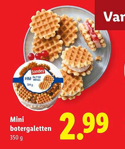 Mini botergalletten 350 g