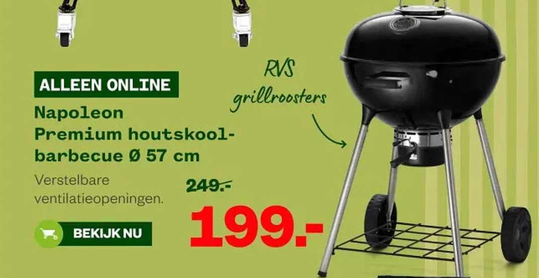 Napoleon Premium houtskool-barbecue Ø 57 cm