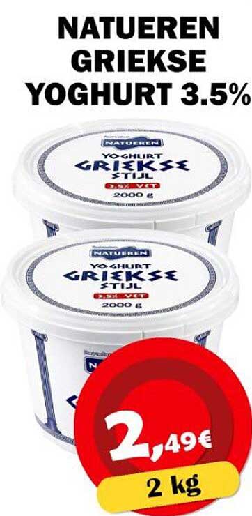NATUEREN GRIEKSE YOGHURT 3.5%